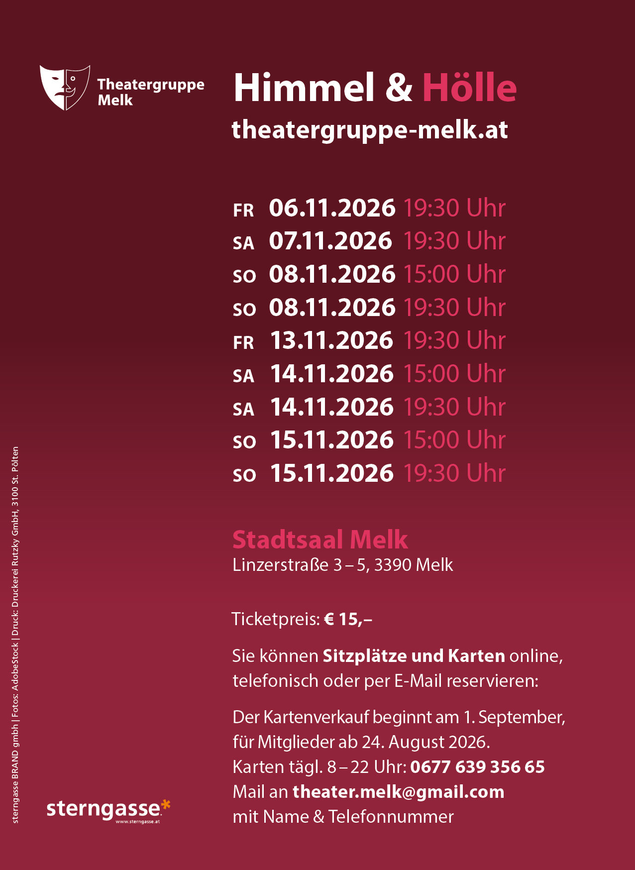 Himmel und Hölle - Theater 2026 - Termine